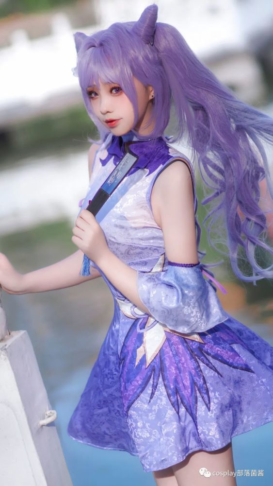 cos原神刻晴同人旗袍cos正片瑾默