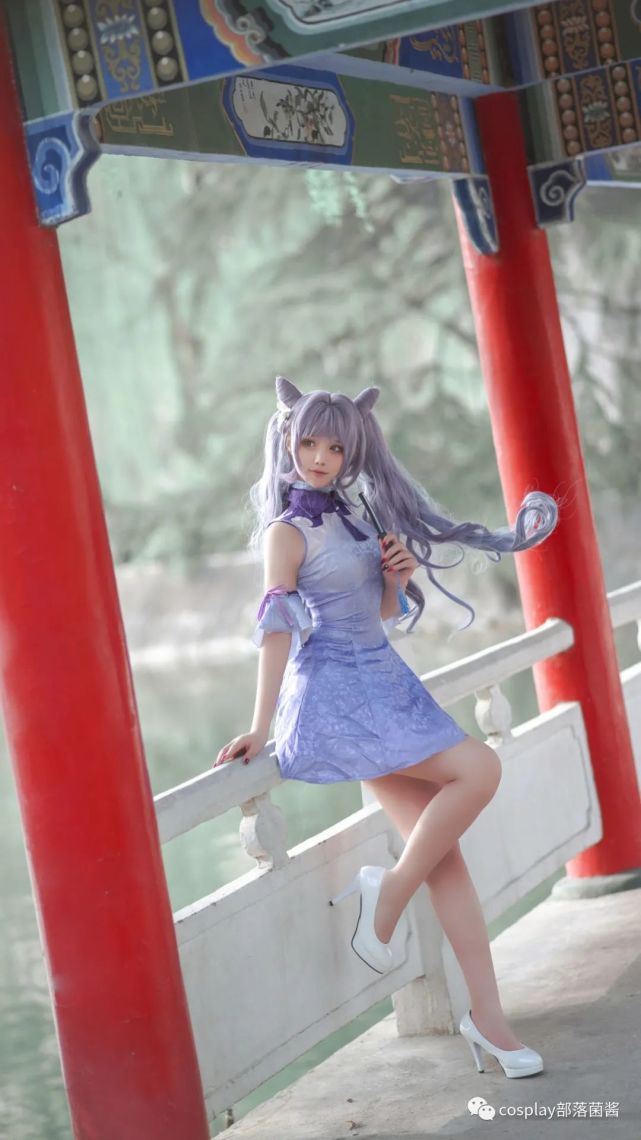 cos:原神刻晴同人旗袍cos正片@瑾默