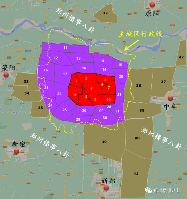 鄭州42區2020年均價全圖解析|管城|北龍湖|鄭州|老金水|老三環