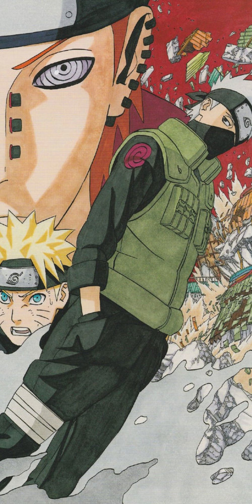 动漫壁纸火影忍者水门鸣人原画手机壁纸一切搓丸子