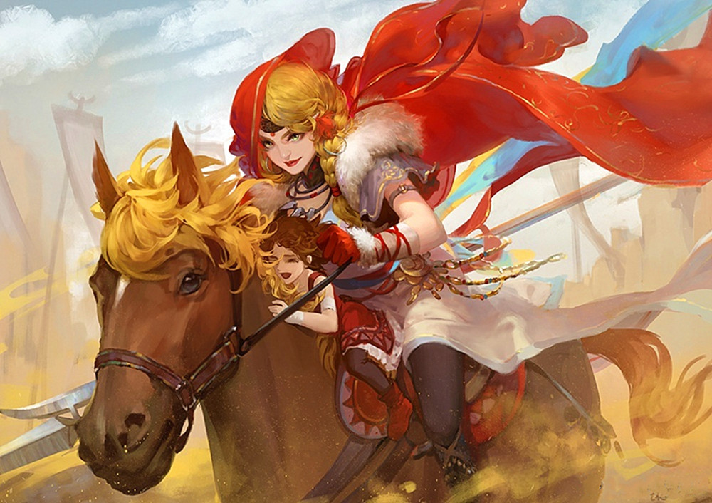 三国杀:新祈福武将樊玉凤,披着红皮的群雄,马云禄正在提刀赶来的路上