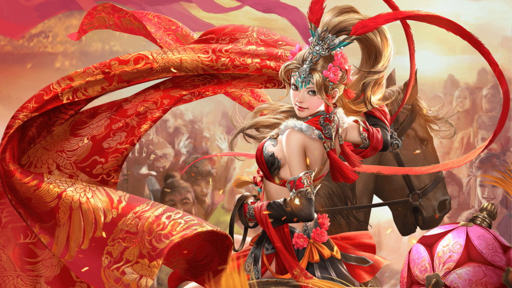 三国杀:新祈福武将樊玉凤,披着红皮的群雄,马云禄正在提刀赶来的路上