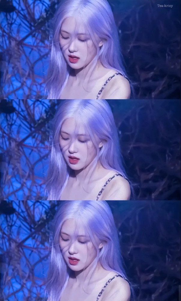 rosé朴彩英长图预警长发仙子头发丝的艺术
