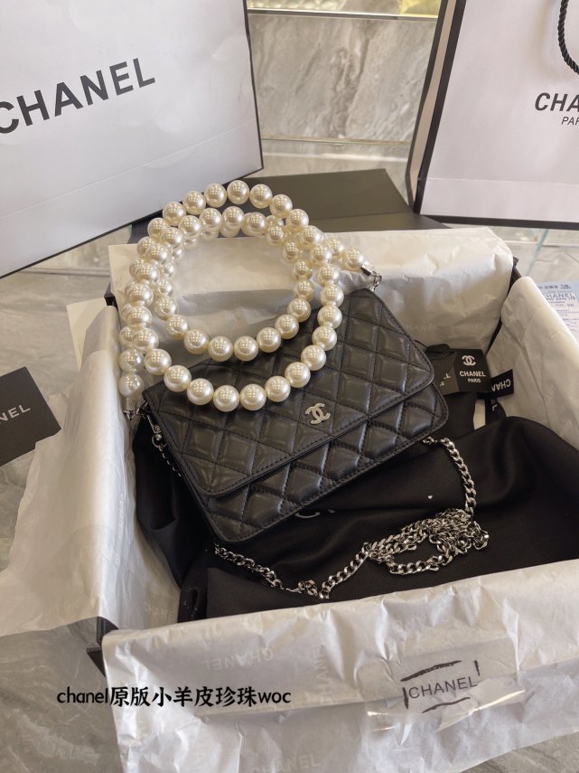 chanel2021春夏珍珠链条神仙包评测!|香奈儿|珍珠|肩带