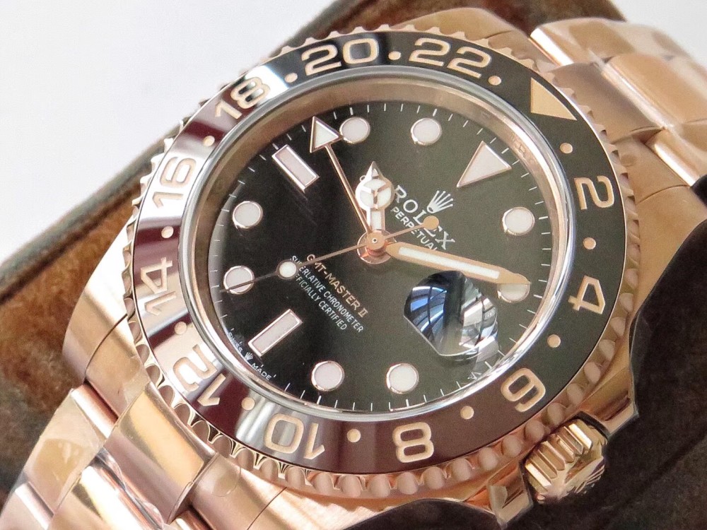 腕表印象劳力士格林尼治系列全金黑盘