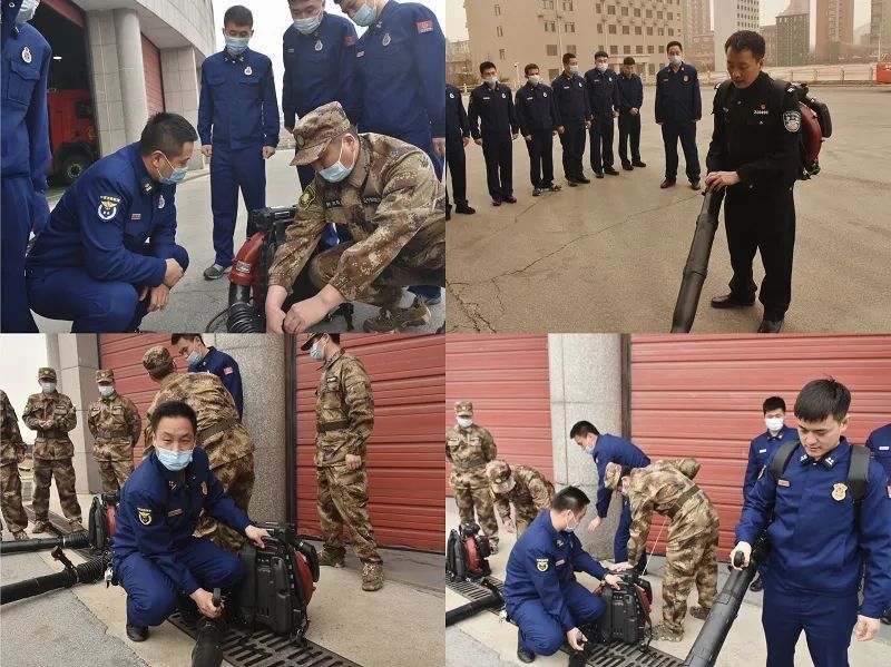 筑牢"防火墙" |抚顺支队针对森林火灾处置开展联勤联训工作