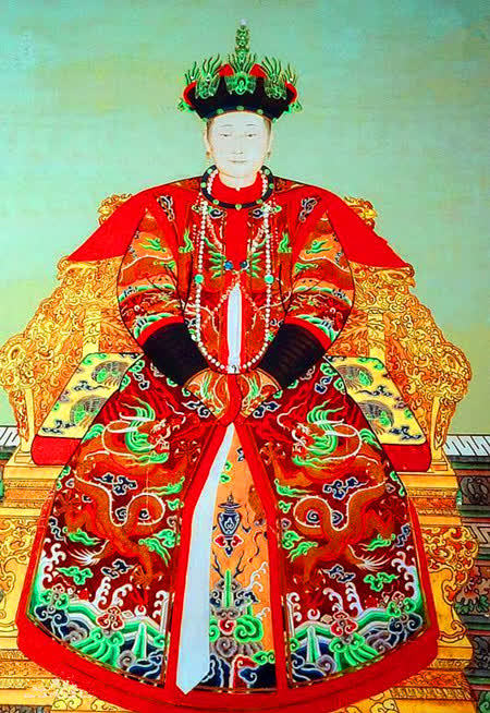 清朝8位著名后妃画像图2孝庄皇后美丽迷人图6香妃眉目如画