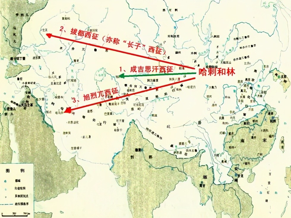 蒙古軍隊第一次西征,雖然在迦勒迦河擊敗了斡羅思諸大公和欽察人的聯