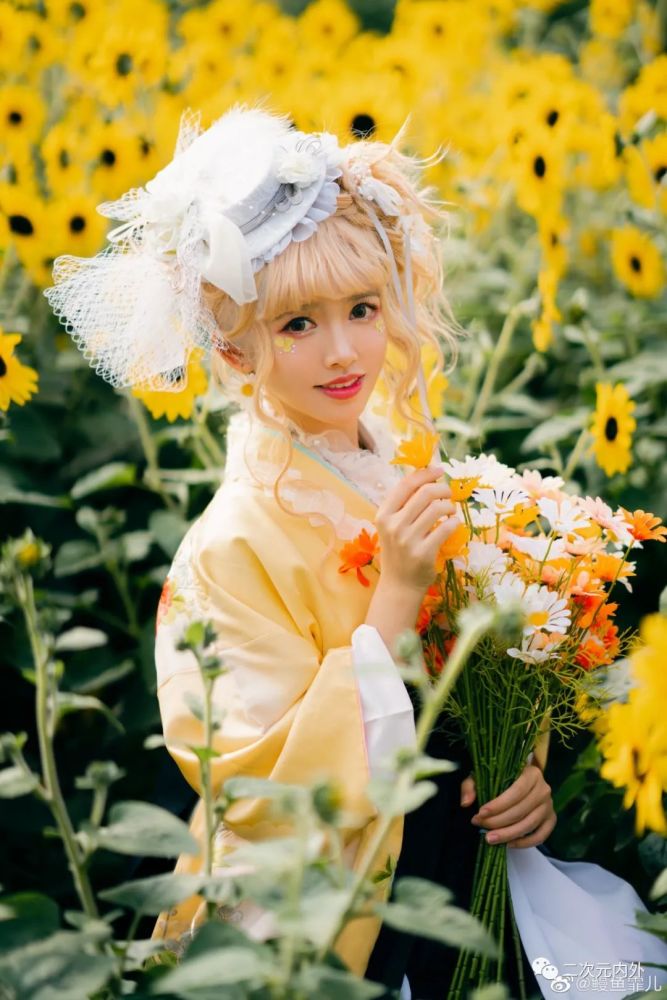 和服私影～鳗鱼霏儿与向日葵花海