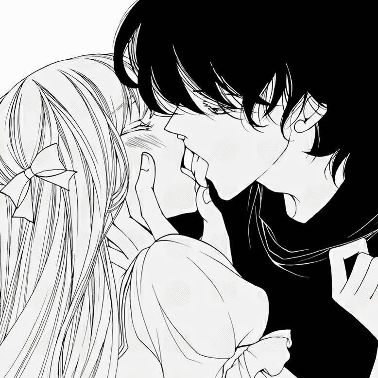 黑白漫画情头你会喜欢我吗不会就学