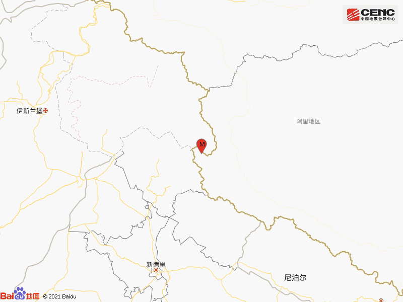 西藏阿里地区札达县发生31级地震