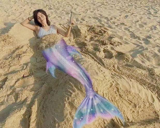 韩庚老婆卢靖姗海边度假,晒出老公视角美照,罕见泳装照美艳吸睛_腾讯