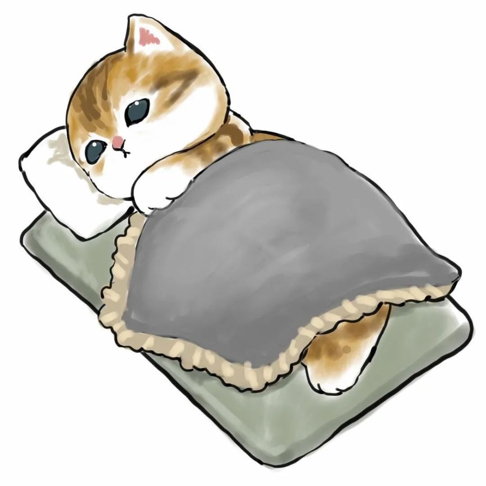 超可爱猫猫手绘图傻傻的小猫萌翻了