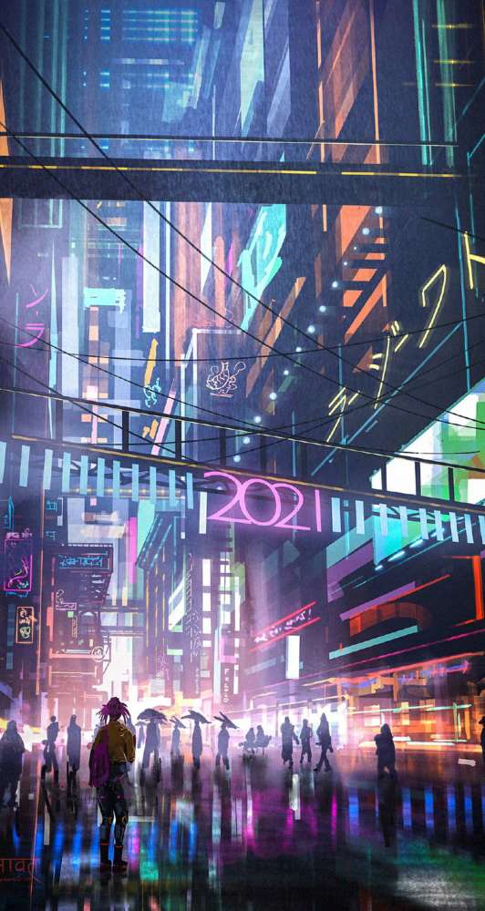 40张炫酷科幻的赛博朋克风壁纸 腾讯新闻