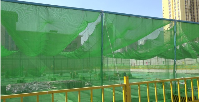 太原工地首次引进防尘天幕系统,有效防尘有高招