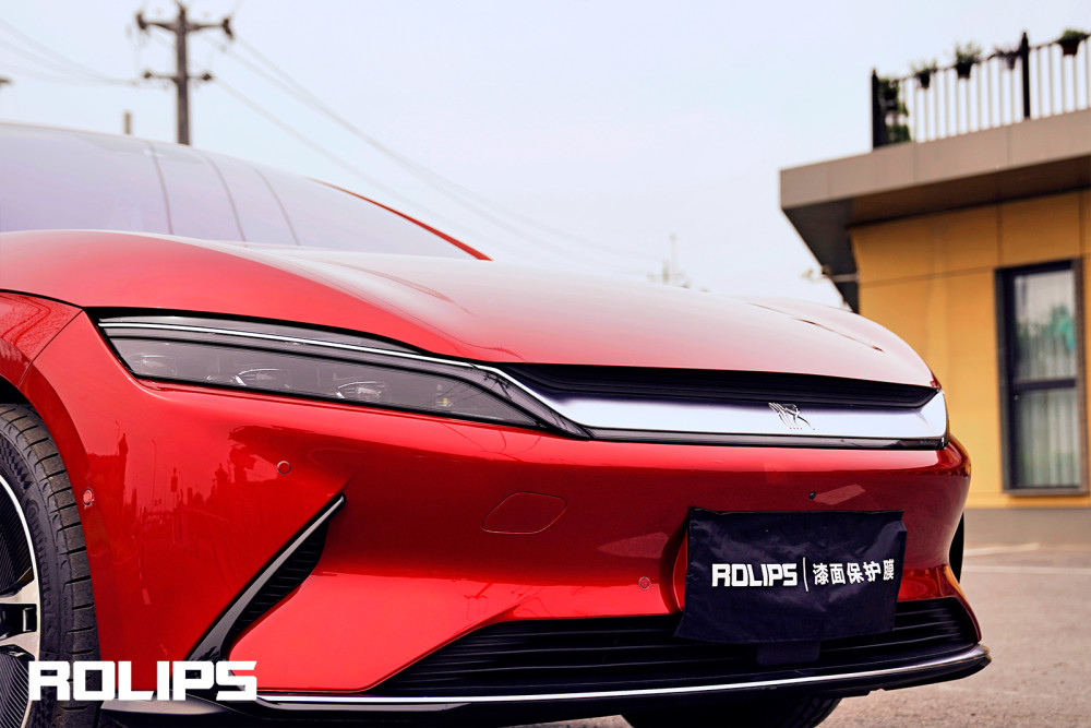 比亚迪汉rs90赤焰帝红浴火重生