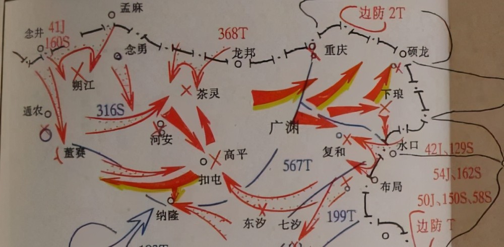 图|对越反击战的作战地图从这件事中,大家了解了许世友不违抗战场命令