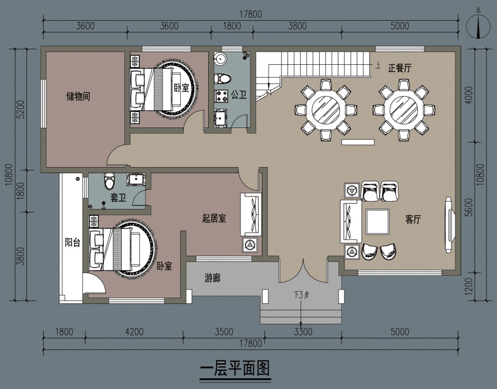 回農村建房,宅基地面寬18米進深10米左右,怎麼設計比較好?