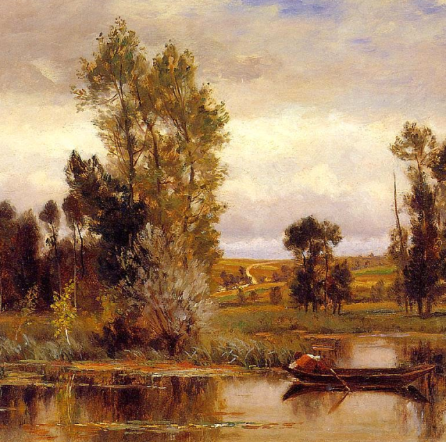 法国著名巴比松派风景画家杜比尼