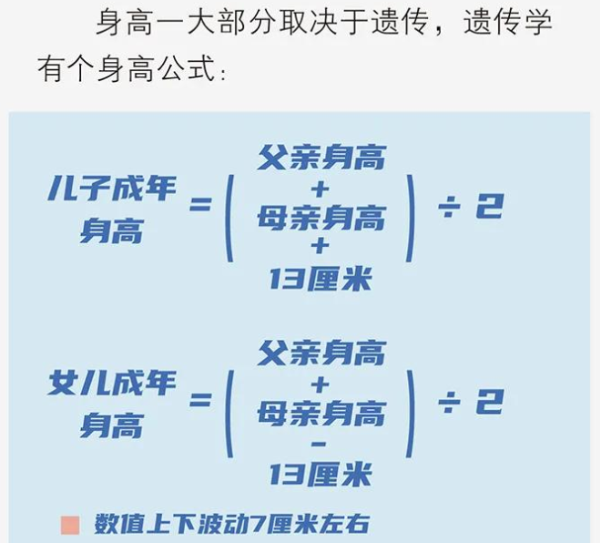 一个公式算出遗传身高 你会突破遗传吗 影响身高的因素有哪些 腾讯新闻