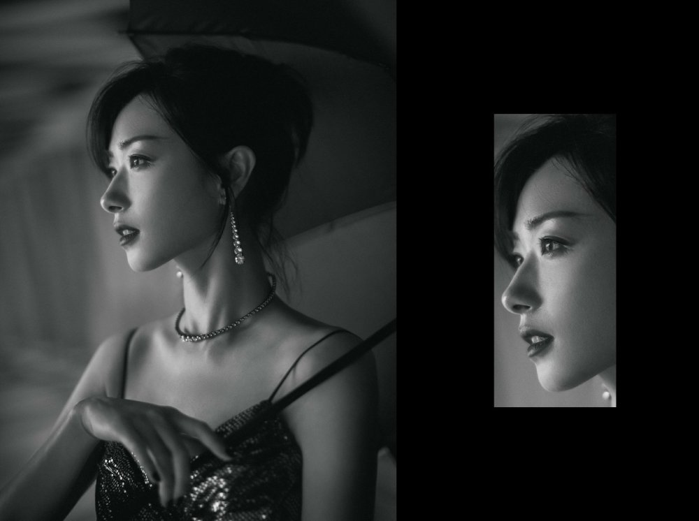万茜黑白电影感大片_腾讯新闻