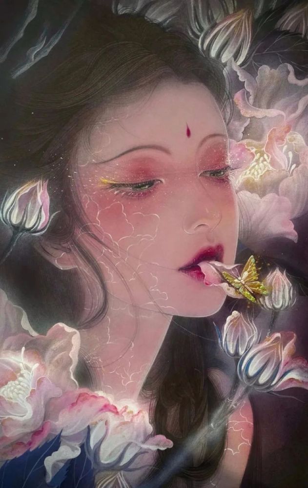 古风插画这画风简直爱了画师熙往ljx