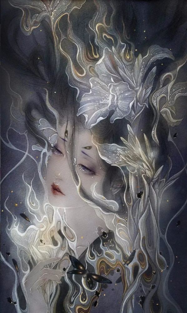 古风插画这画风简直爱了画师熙往ljx