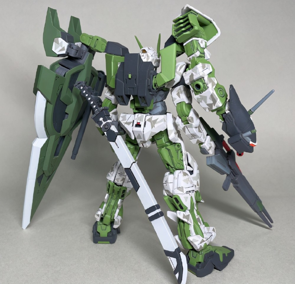 模玩控:next·战术武装,绿色异端高达模型