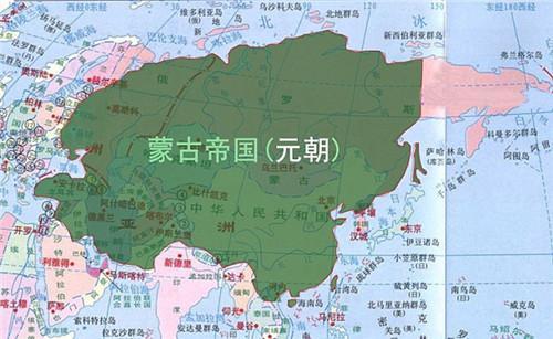 元朝疆域图全盛时期图片