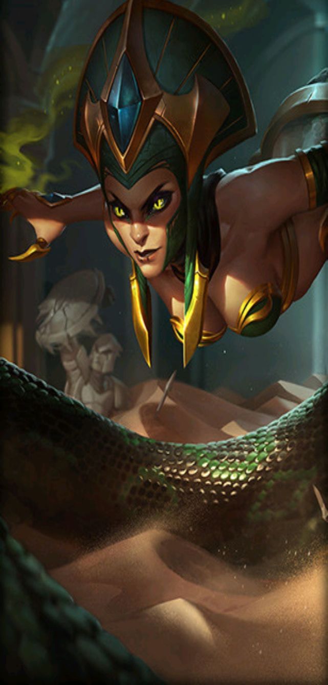 蛇女加强,出场率或许能提升|魔蛇之拥-卡西奥佩娅|国服|蛇女