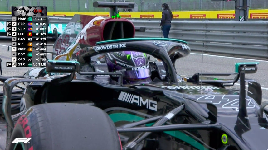 F1伊莫拉站排位赛 汉密尔顿杆位佩雷兹维斯塔潘二三位维特尔止步q2 腾讯新闻