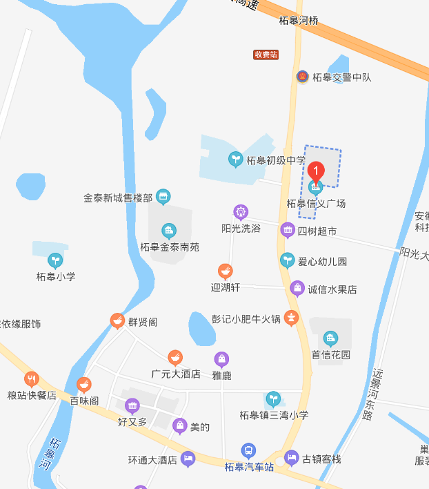 柘皋镇地图图片