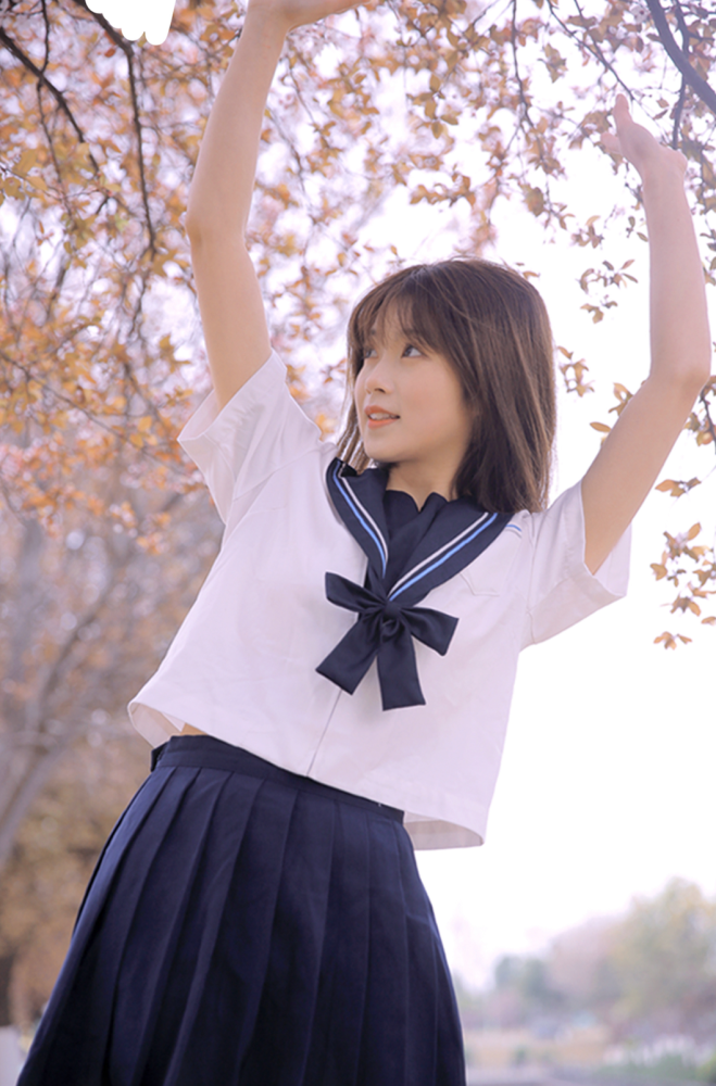 jk女孩的出游照,就得这么拍!