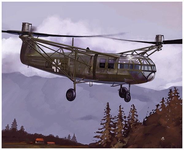 二战德军fa223龙式直升机当代直升机的真正鼻祖