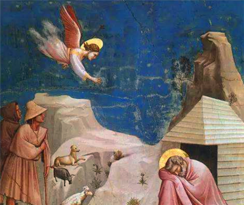 上帝则托梦告知了耶稣义父约瑟,于是圣母带着刚出生的耶稣