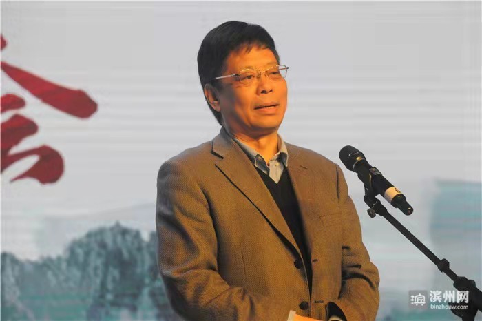 著名作家李一鸣伏生诗会现场致辞激昂吟诵千百年来的优秀邹平人