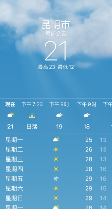 周末放晴 未来一周昆明天气晴朗_腾讯新闻