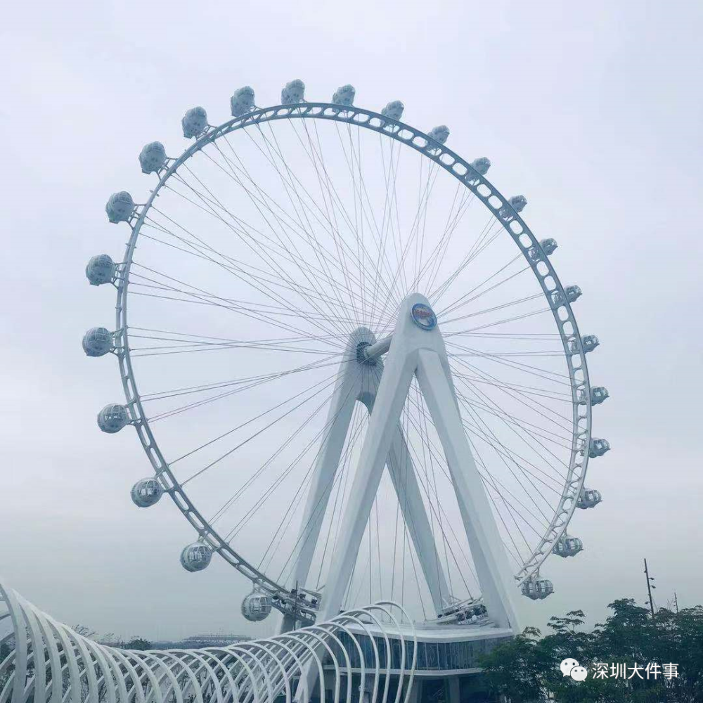 今天,深圳128米巨型摩天轮刷屏,网友:现场人山人海_腾讯新闻
