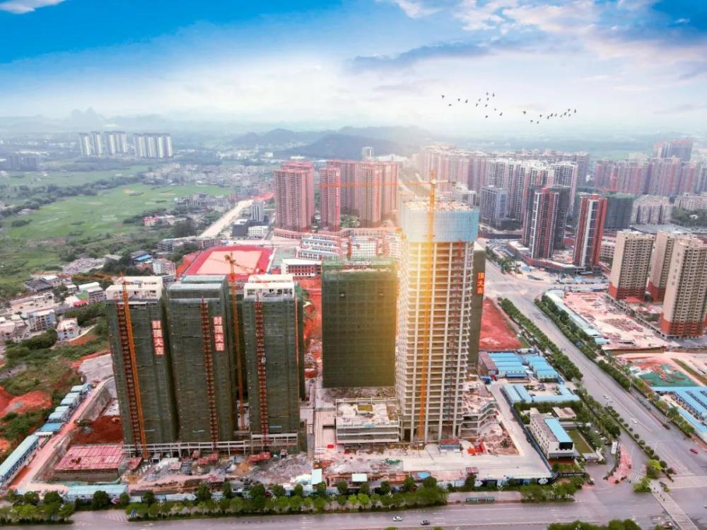 玉林市第一高楼即将封顶,楼高170米_腾讯新闻