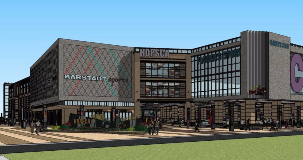 底商商业综合体建筑设计su模型现代