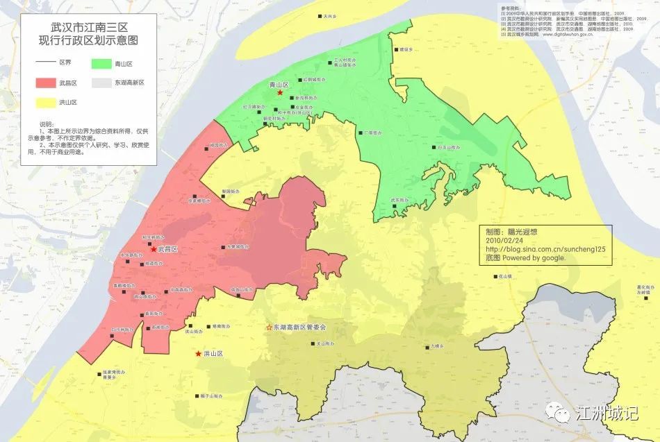 洪山区地图范围图片