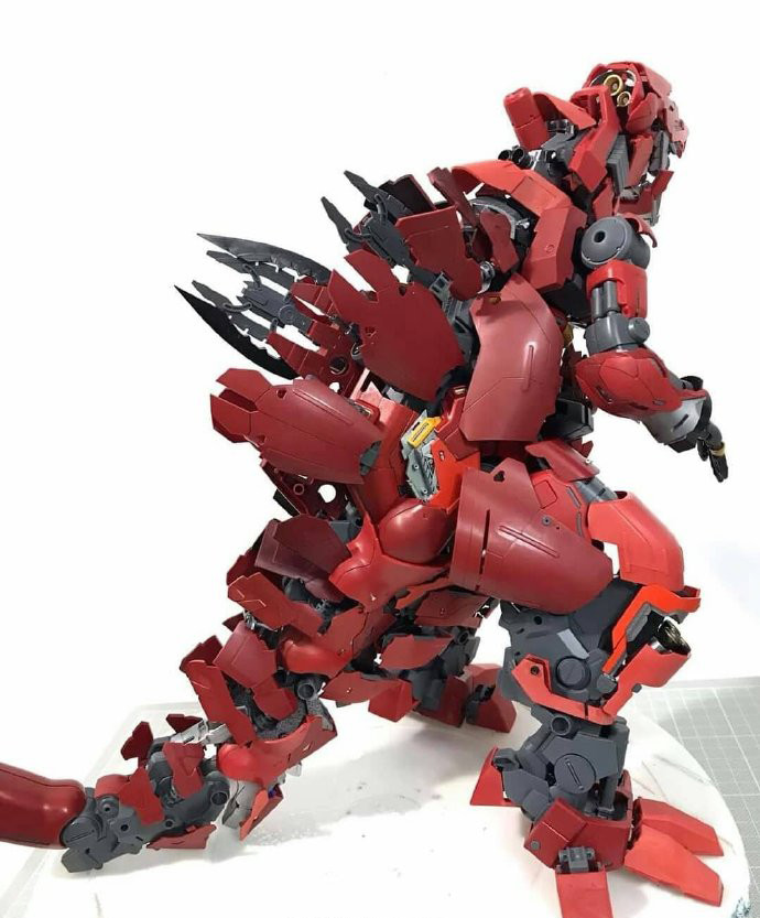 模玩控:mg比例卡沙扎比模型的正确玩法,机械哥斯拉