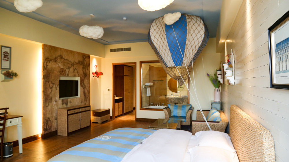 其中,骑士度假酒店备受亲子家庭的喜爱,树屋,骑士屋,水手屋,航海屋