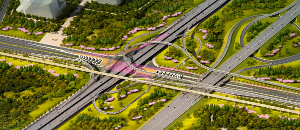 郑开大道—彩虹隧道互通立交示意图以上这些加持,超前规划设计的普罗