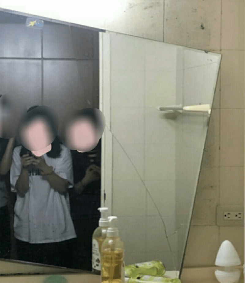 台湾花莲发生地震当地学生宿舍镜子震掉 消防称暂无伤亡报案 腾讯新闻