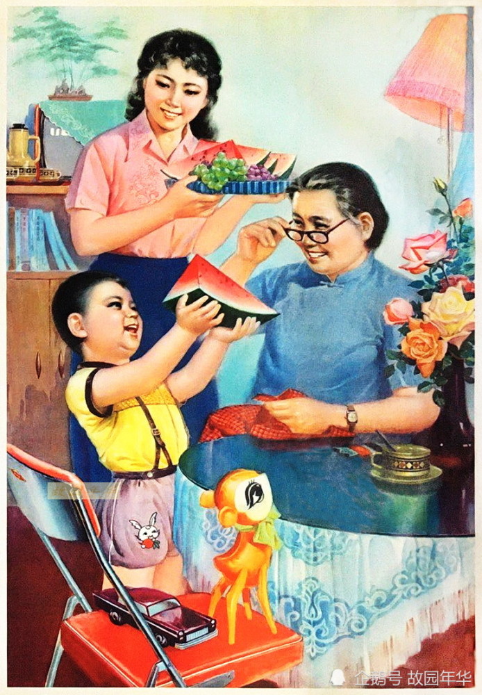 80年代年畫,青蔥歲月年華,回不去的純真時光