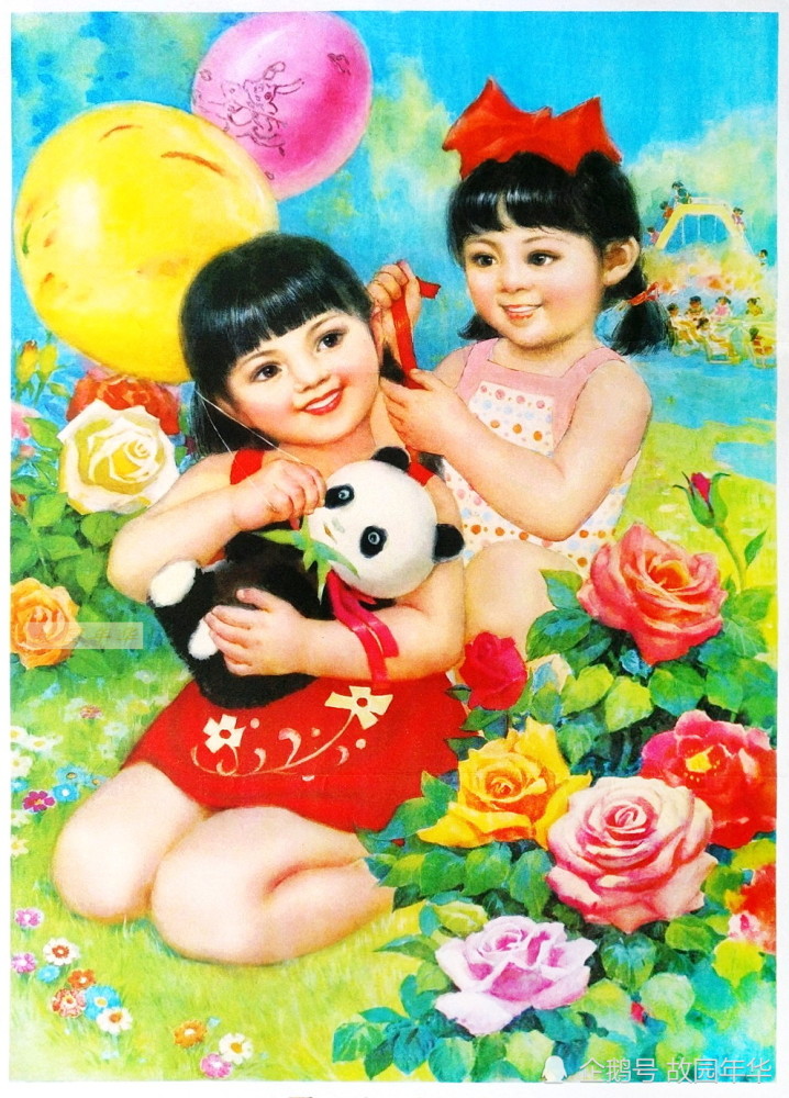 80年代年畫,青蔥歲月年華,回不去的純真時光