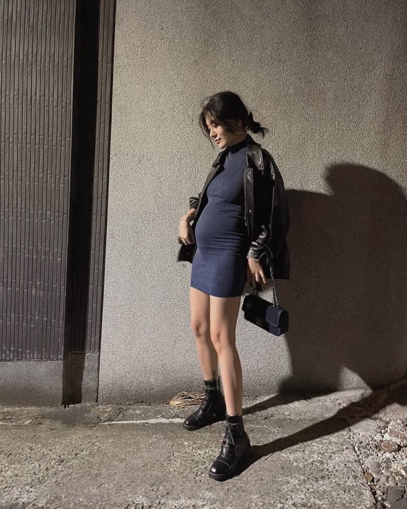 黑涩会小蛮怀孕6个月 自嘲是"圆形人类"_腾讯新闻