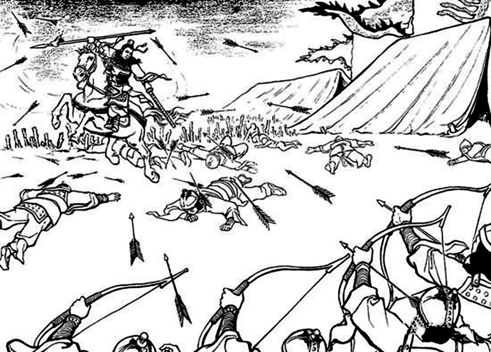 单人来回在曹魏军中冲杀,如入无人之境,很有当年长坂坡之勇,让后期