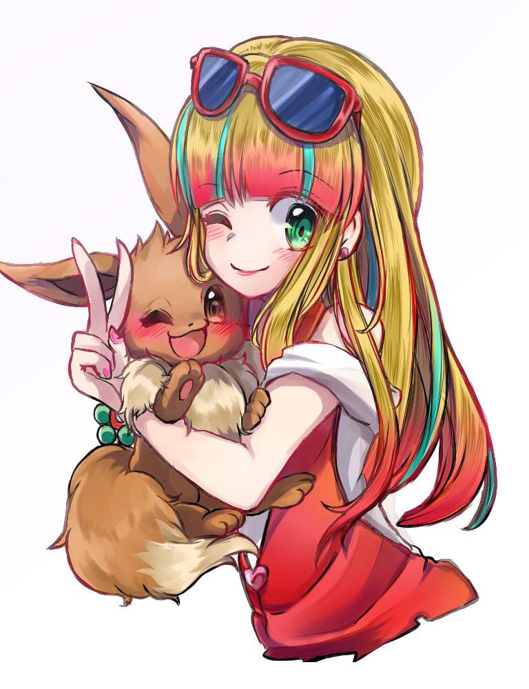 小智用训练过的六尾,莉莉艾用皮卡丘,至于结果动画没有给出